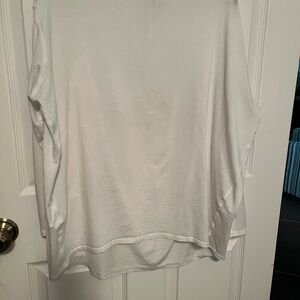 Back in Action Lululemon White Long Sleeve Shirt
